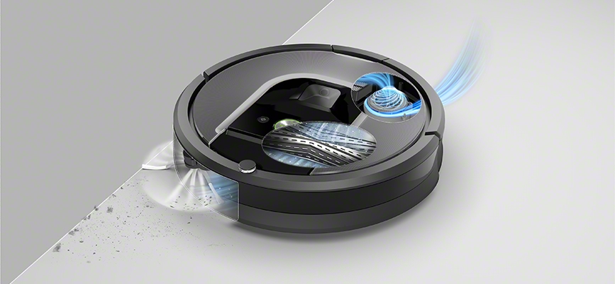 iRobot Roomba 960's Power Lifting Suction and 3 Stage Cleaning capabilities 